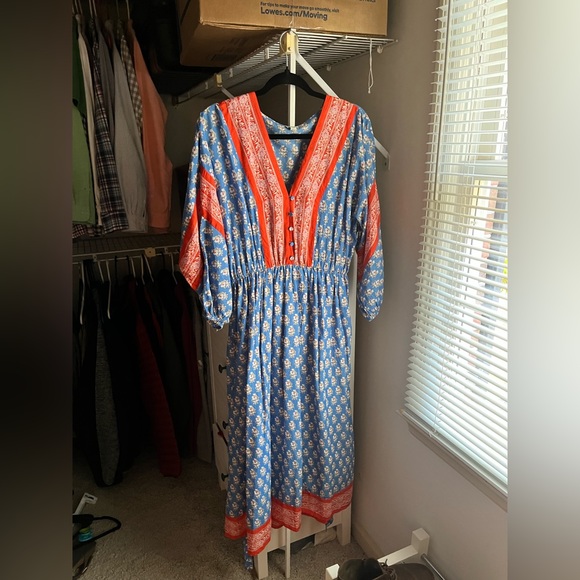 J. Crew Dress - Blue and Red - Picture 2 of 5